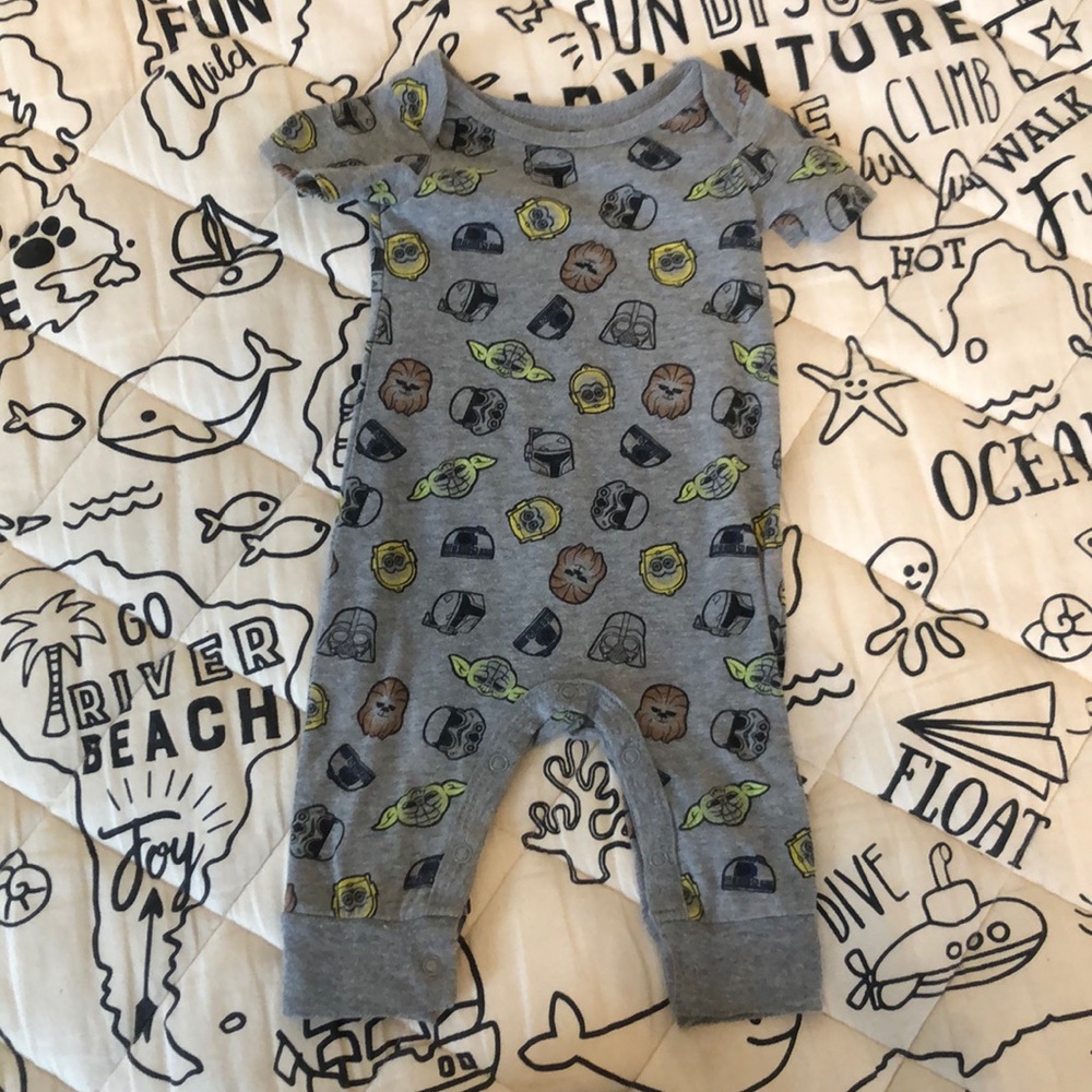 Star Wars Button Romper